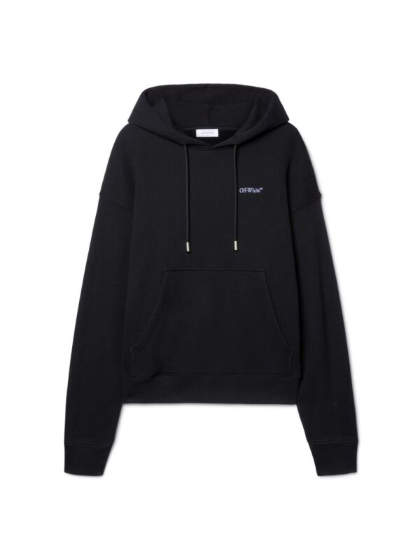 Off White Merch Black Spray Arrow Felpa