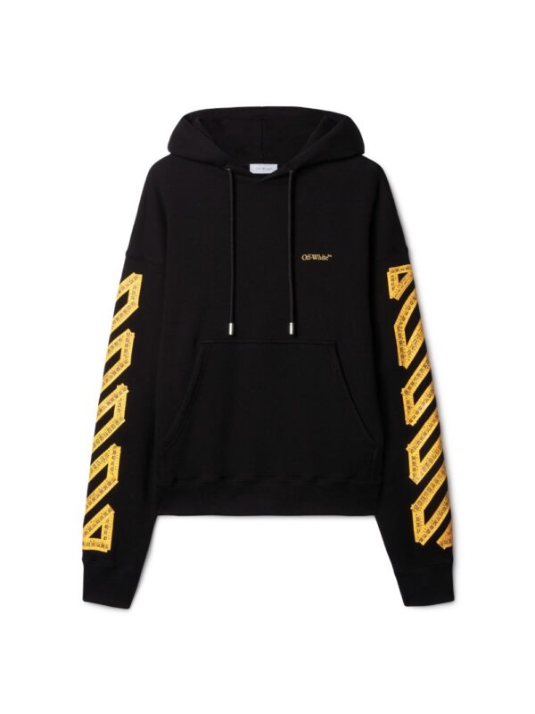Off White Merch Black Tape Arrow Felpa