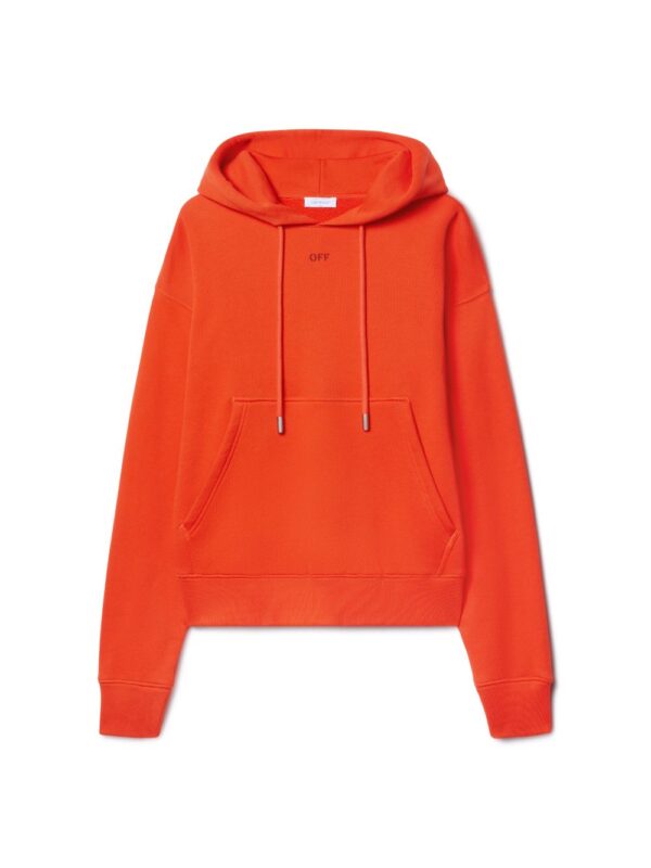 Off White Merch Orange Vibe Arrow Felpa