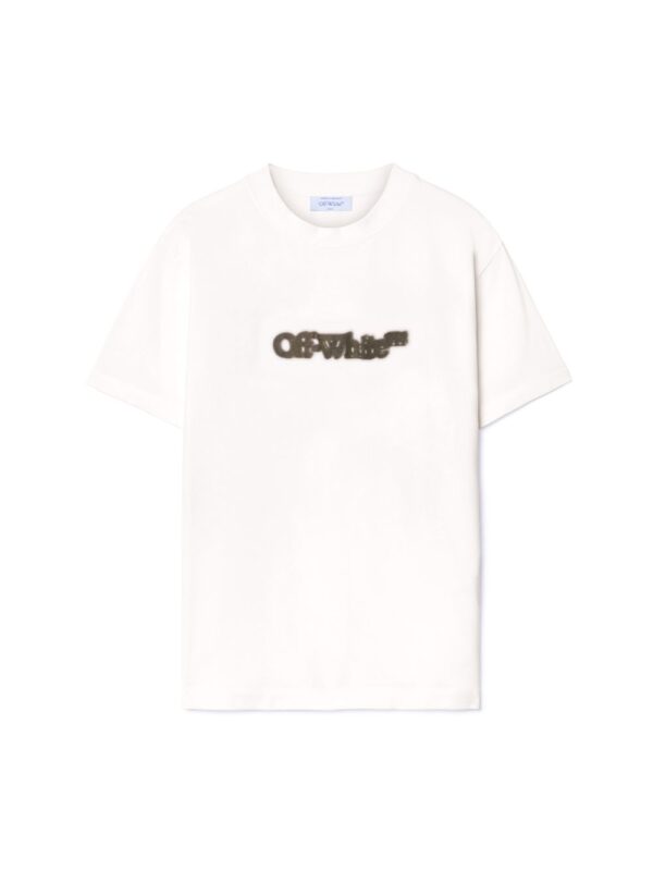 Off White Merch White Spray Arrow Maglia
