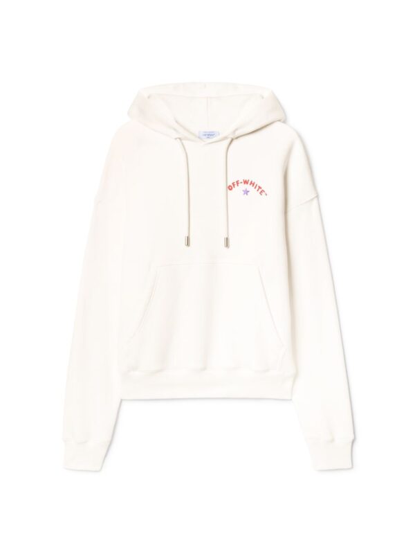Off White Merch White Starry Arrow Felpa