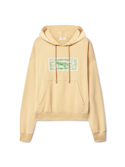 OFF WHITE Banknote Skate Cream Felpa