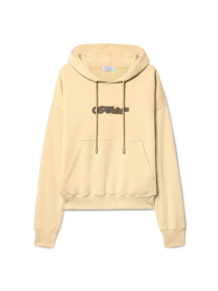 OFF WHITE Banknote Beige Spray Arrow Felpa