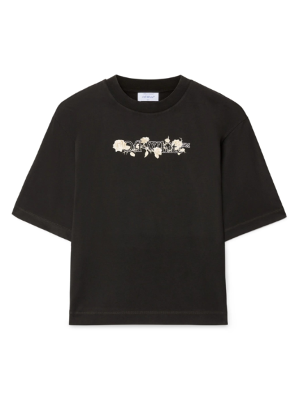 OFF WHITE Bookish Roses Boxy T-Shirt
