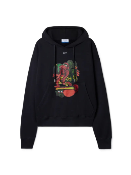 OFF WHITE Black Nana Arrow Felpa