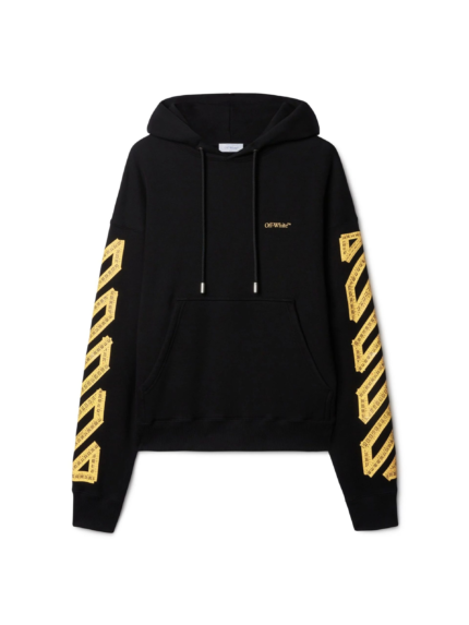 OFF WHITE Black Tape Arrow Felpa
