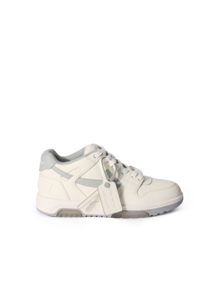 OFF WHITE Calf Leather Grey White Scarpe